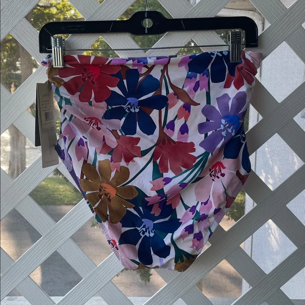 Profile by Gottex Floral Shirred-Side High-Waisted Bottom - Picture 4 of 11